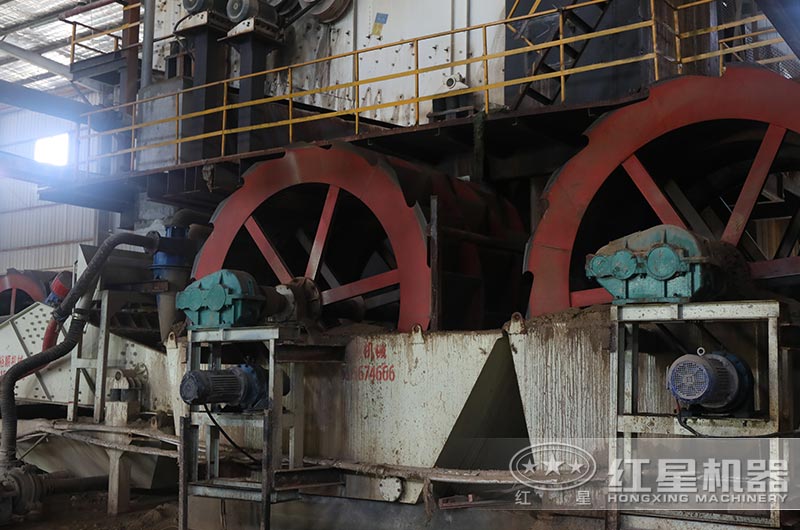 一小時160噸洗沙機現場