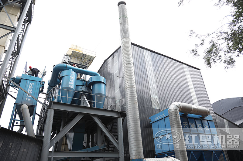 登封石灰石破碎現場環保除塵系統實拍