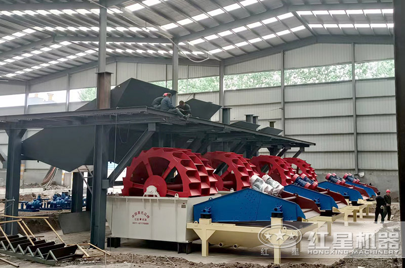 洗沙脫水現(xiàn)場(chǎng)