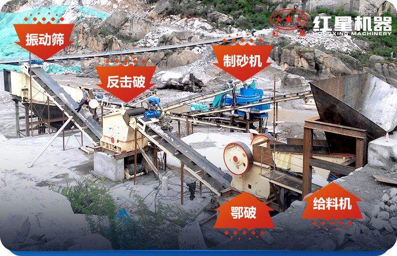 砂石生產線中所使用的石頭破碎設備 砂石生產線中所使用的石頭破碎設備