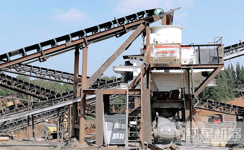 河南平頂山固定式制砂現場 河南平頂山固定式制砂現場