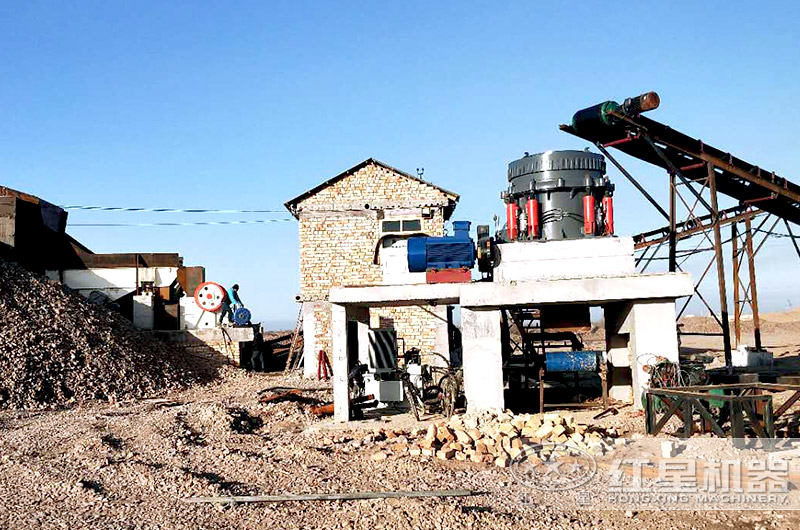 圓錐式破碎機客戶現場