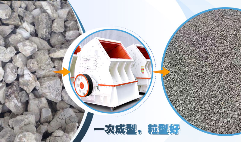 錘破制砂機合理調整，不會出現出粉率高現象