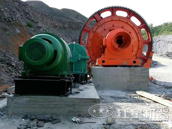 棒磨式制砂機現場