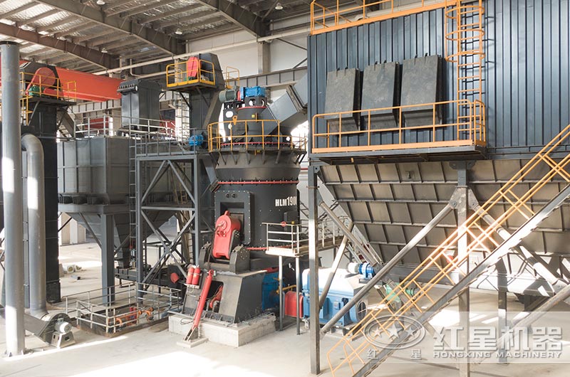 石油焦研磨現場