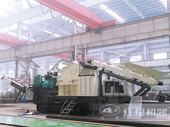 移動粉鵝卵石石頭機器 移動粉鵝卵石石頭機器