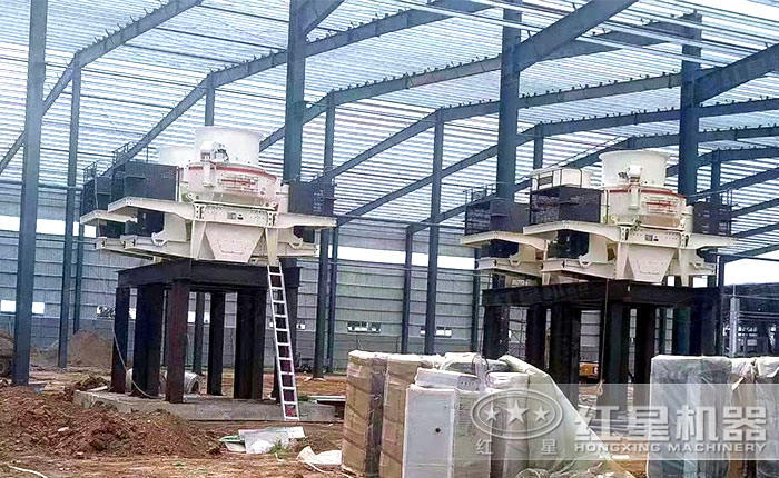 安徽制砂生產線正在安裝圖 安徽制砂生產線正在安裝圖