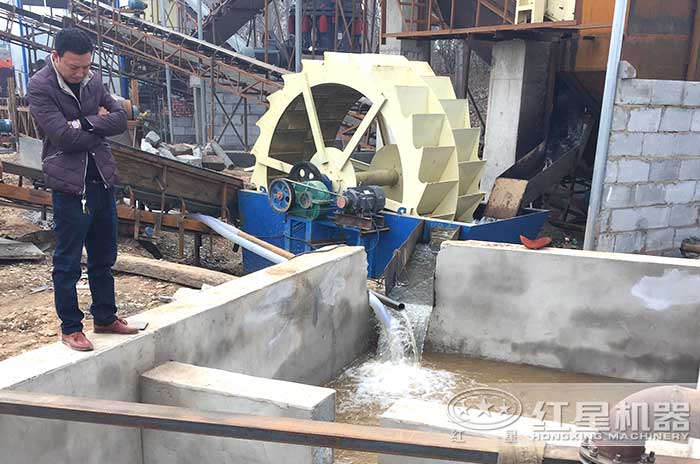 石子水洗設(shè)備現(xiàn)場(chǎng)