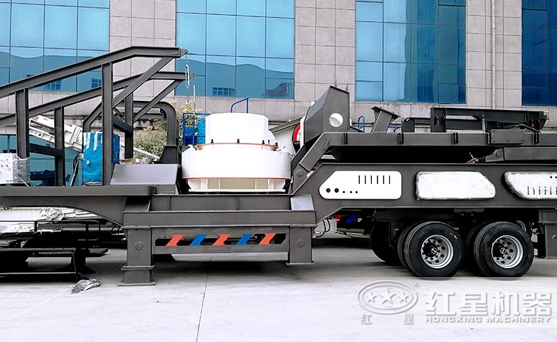 可以移動的河卵石制砂機