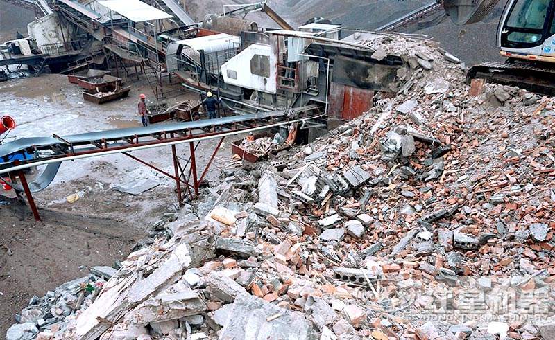 移動式建筑垃圾處理設備可以自由移動