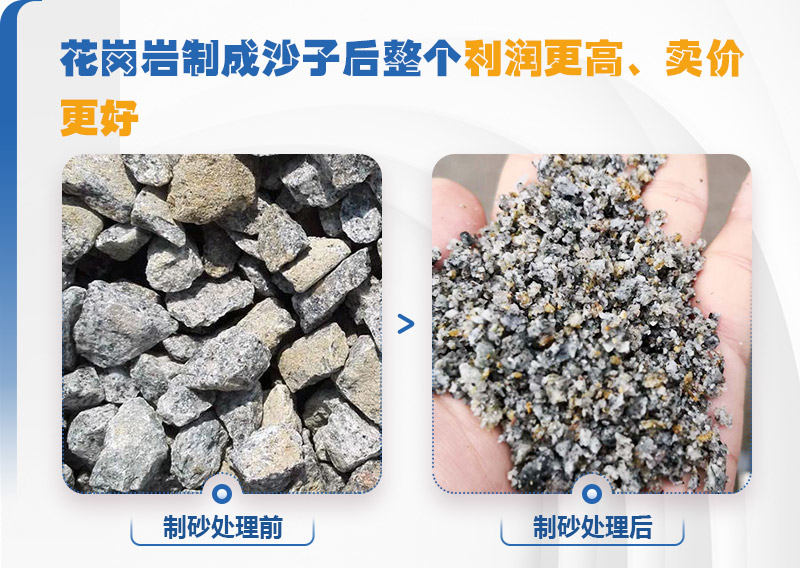 花崗巖制砂銷路廣利潤高 花崗巖制砂銷路廣利潤高