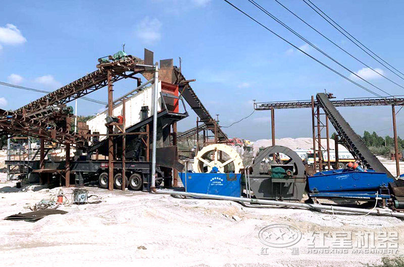 洗沙生產(chǎn)現(xiàn)場(chǎng)