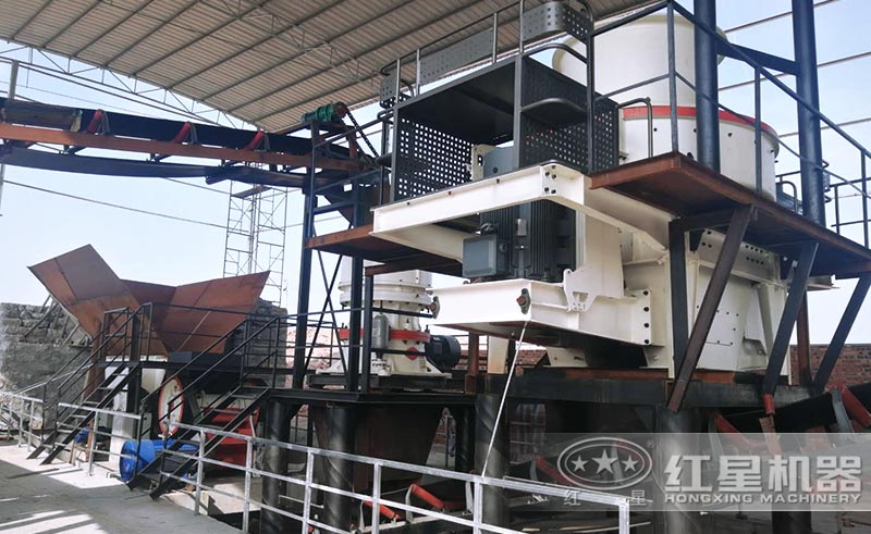 固定式制砂生產線現場