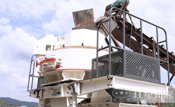 制砂機工作現場