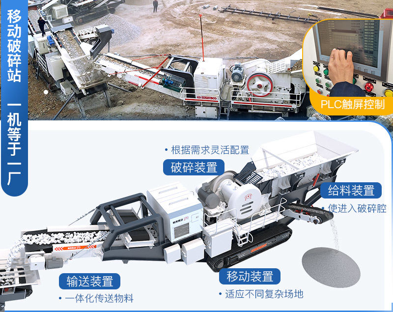 移動式砂石廠生產(chǎn)線設(shè)備配置較簡單 移動式砂石廠生產(chǎn)線設(shè)備配置較簡單