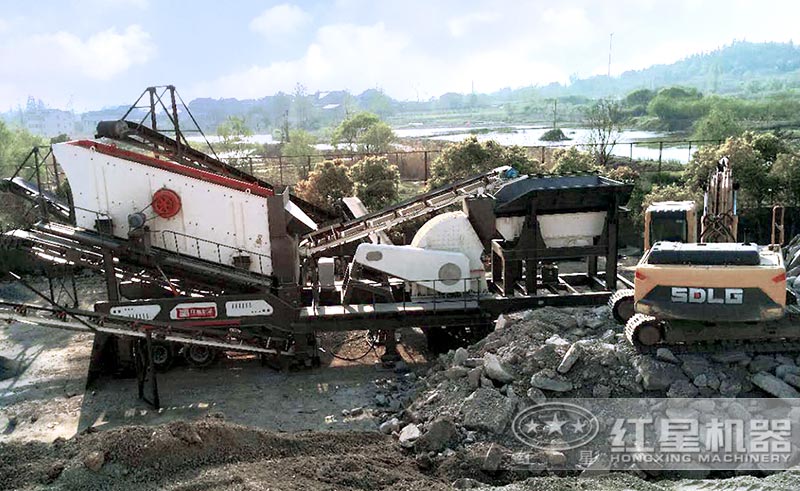 移動破碎機設備客戶現場圖