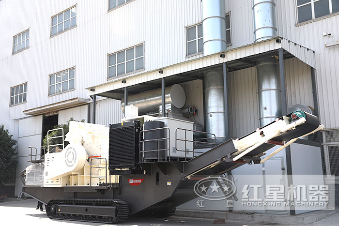 履帶配置的移動破碎機