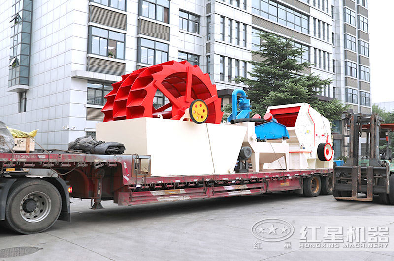 三輪斗洗砂機與反擊破、細沙回收機一起發貨 三輪斗洗砂機與反擊破、細沙回收機一起發貨