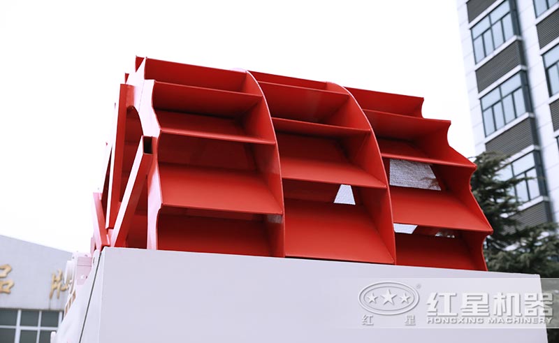 紅星洗砂機側(cè)面圖