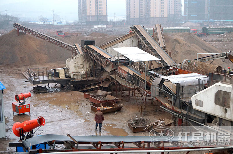 建筑垃圾處理現場圖