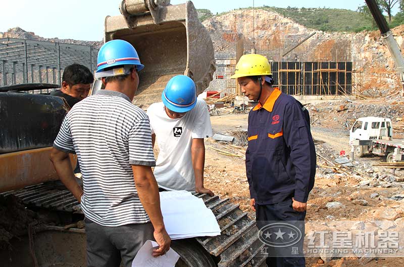 紅星技術人員到現場指導
