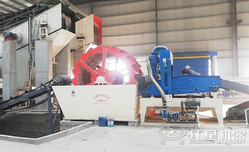 環(huán)保洗砂機(jī)現(xiàn)場(chǎng)