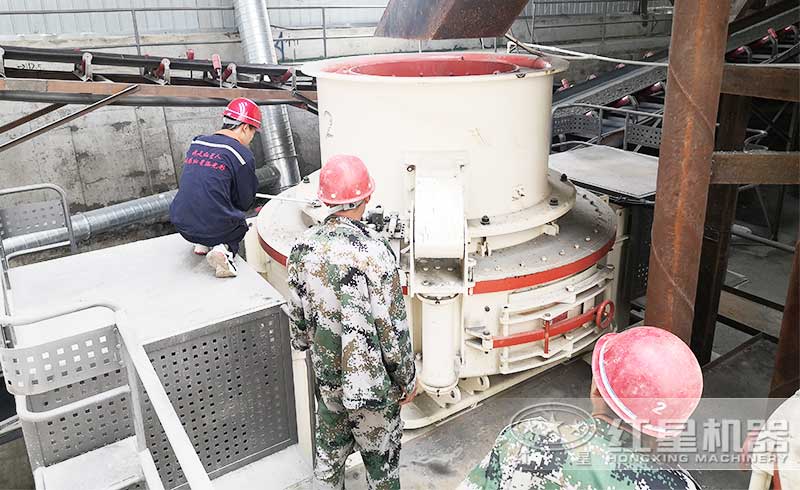 制砂機調試現場