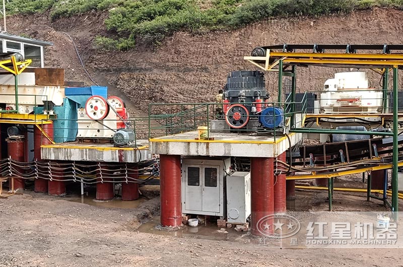 HD86顎式破碎機現場實拍