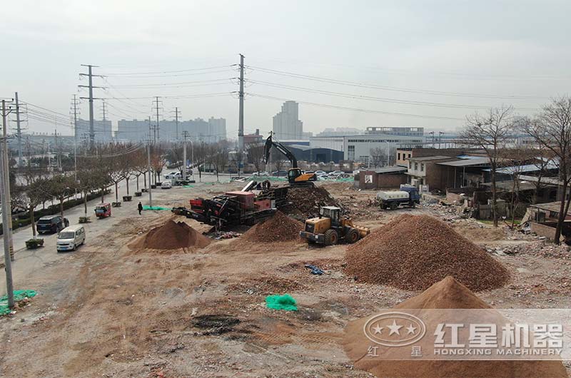 履帶式建筑垃圾處理設備