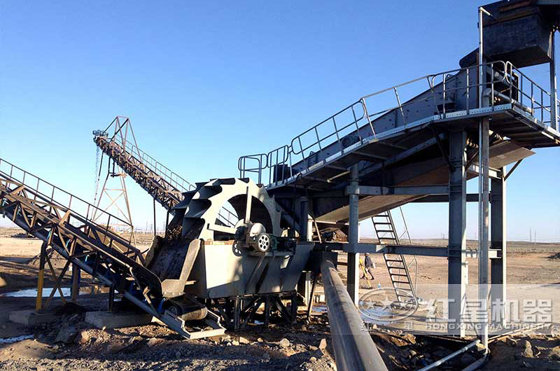 單獨輪式洗砂機