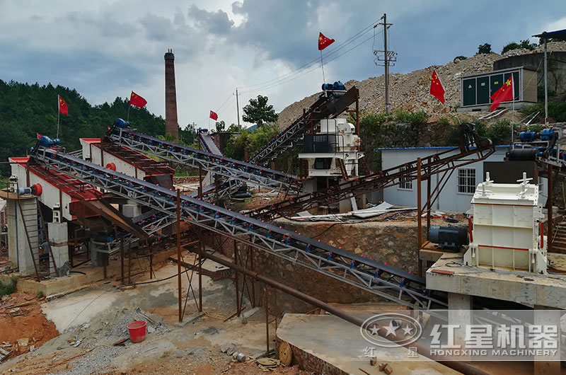 石灰石碎石加工客戶現場實拍