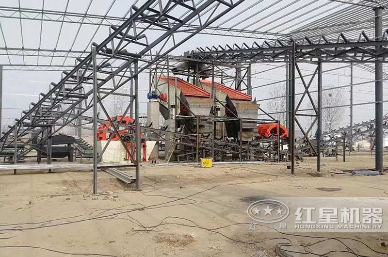 安徽日產6000噸水洗沙生產線現場