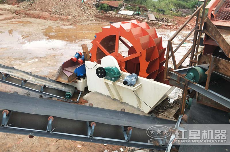 小型洗砂機客戶安裝現場