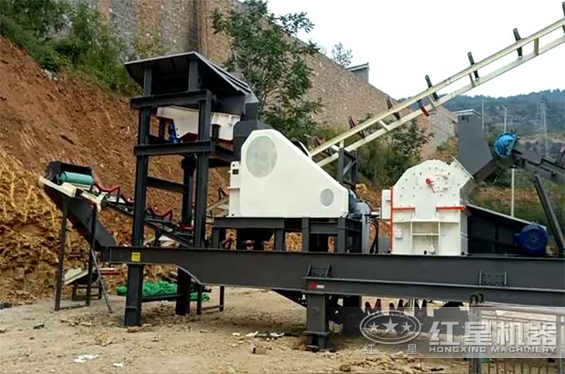 四合一顎破+細碎機移動破碎站