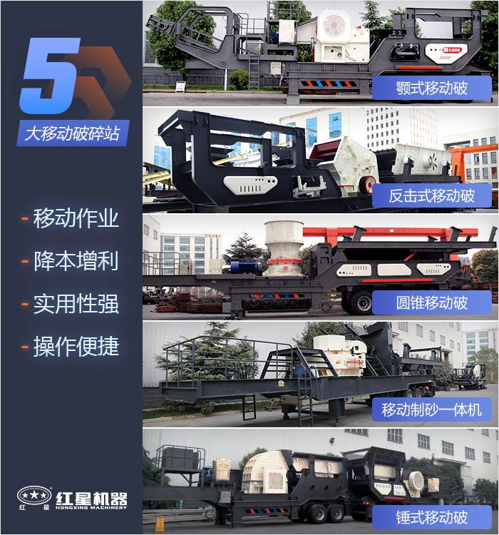 多種移動破碎站機型組合