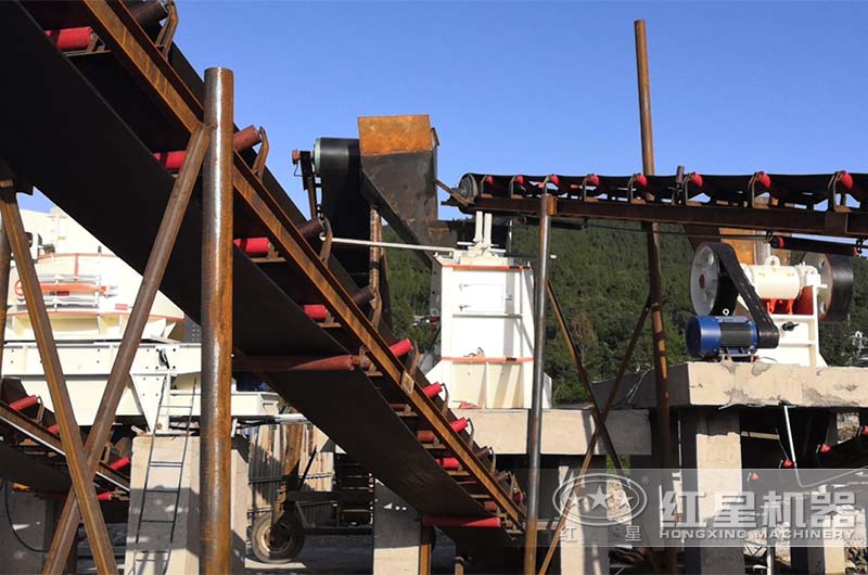 煤矸石制砂機器現場一