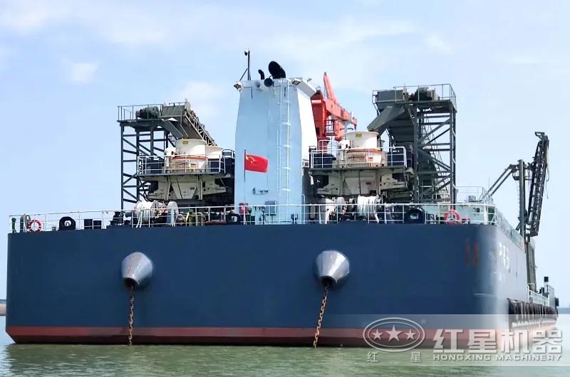 船載砂石場正面拍攝