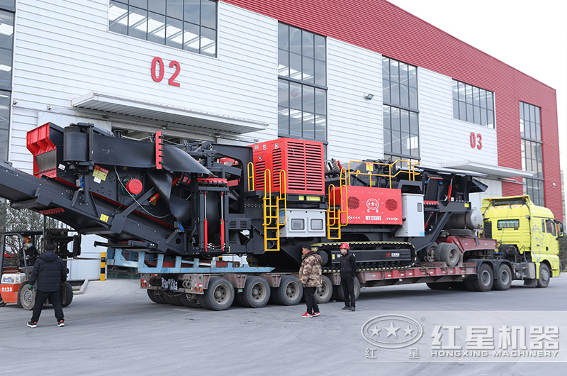 移動(dòng)破碎站廠區(qū)發(fā)貨中