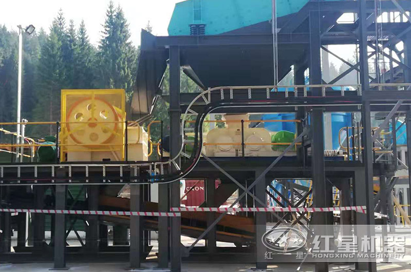 鄂破+對輥破制沙生產線