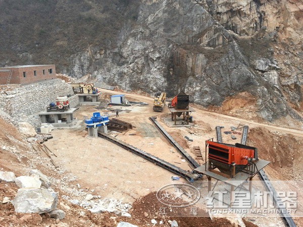 制沙生產線俯瞰圖