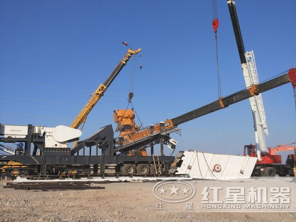 半移動式破碎站----客戶現場
