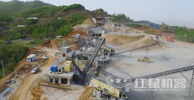 桐柏石料生產線