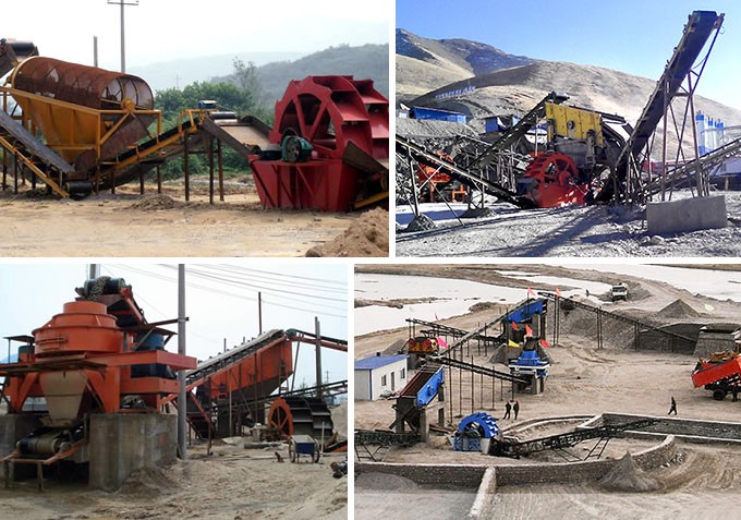 洗砂機現(xiàn)場作業(yè)圖