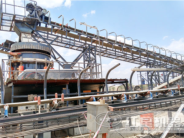 HXGYS全液壓圓錐破碎機現場作業