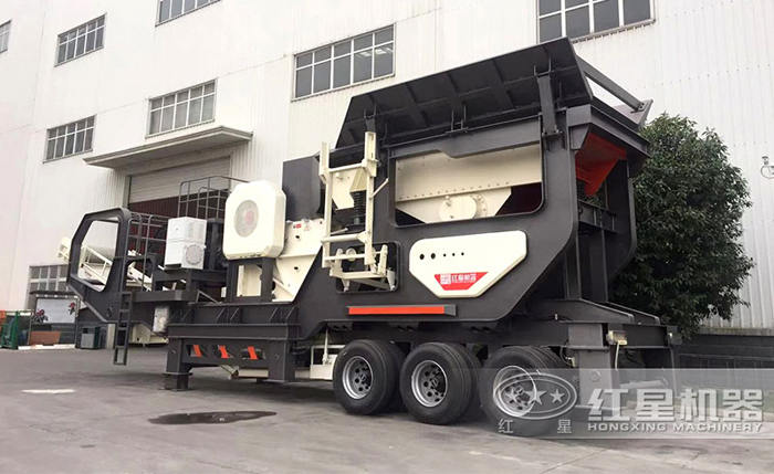 輪胎車載移動碎石機-碎砂機 輪胎車載移動碎石機-碎砂機
