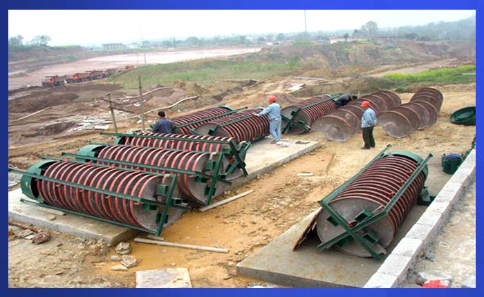 螺旋溜槽作業現場