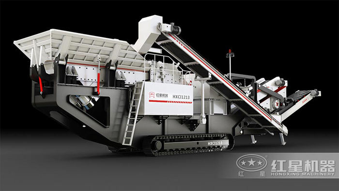 可移動(dòng)建筑垃圾粉碎機(jī)平面圖