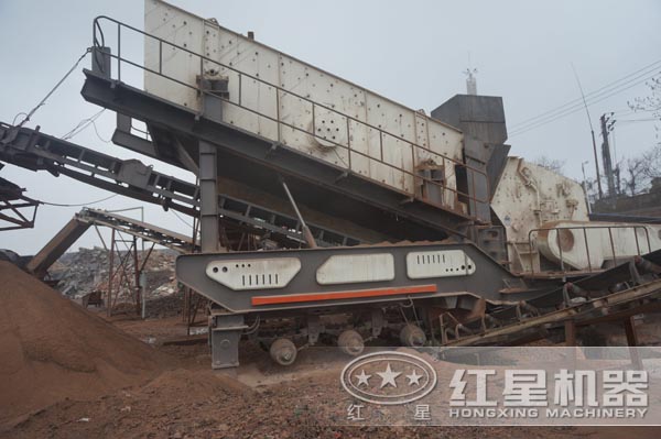 建筑垃圾處理粉碎現場