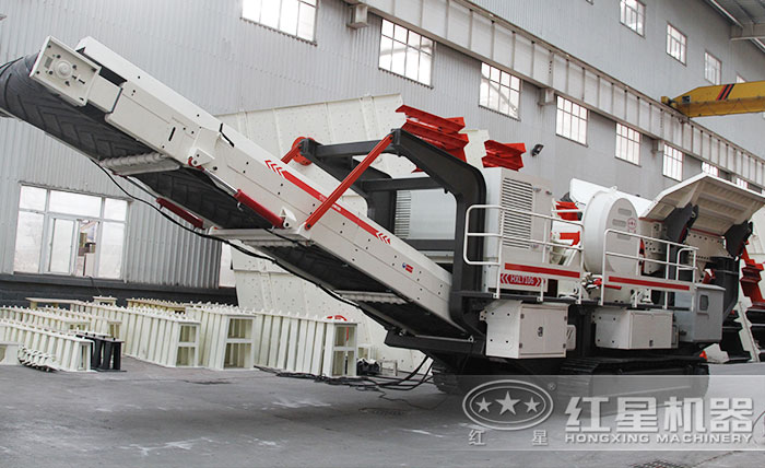 履帶移動破碎站