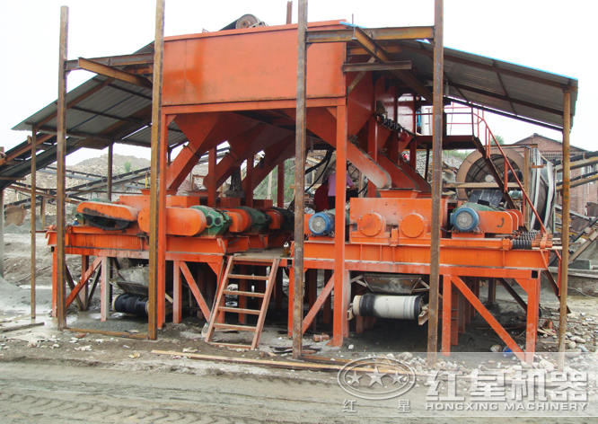 對輥制砂生產線現場